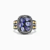 BH Multi Nahla Siri Silver u0026 18K Gold Tanzanite Ring, 1.85 TCW | Rings