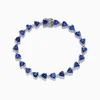 Effy Jewelry Nahla Siri Sterling Silver Tanzanite and Diamond Tennis Bracelet | Bracelets