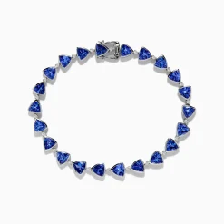 Effy Jewelry Nahla Siri Sterling Silver Tanzanite and Diamond Tennis Bracelet | Bracelets