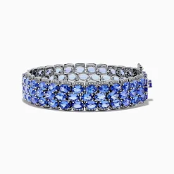 Effy Jewelry Nahla Siri Sterling Silver Tanzanite and Diamond Bracelet | Bracelets