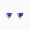BH Multi Nahla Siri Sterling Silver Tanzanite Stud Earrings, 1.52 TCW | Earrings