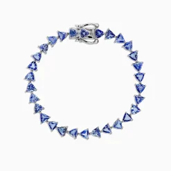 Effy Jewelry Nahla Siri Sterling Silver Tanzanite Tennis Bracelet, 11.40 TCW | Bracelets