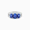 Effy Jewelry Nahla Siri Sterling Silver Diamond and Tanzanite Ring | Rings