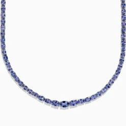 BH Multi Nahla Siri Sterling Silver Tanzanite Necklace, 27.69 TCW | Necklaces & Pendants