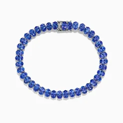 Effy Jewelry Nahla Siri Sterling Silver Oval Tanzanite Tennis Bracelet | Bracelets