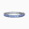 Effy Jewelry Nahla Siri Sterling Silver Emerald Cut Tanzanite Tennis Bracelet | Bracelets