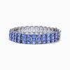 Effy Jewelry Nahla Siri Sterling Silver Oval 3 Row Tanzanite Bracelet | Bracelets