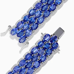 Effy Jewelry Nahla Siri Sterling Silver Tanzanite and Diamond Bracelet | Bracelets