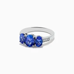 Effy Jewelry Nahla Siri Sterling Silver Diamond and Tanzanite Ring | Rings