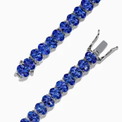 Effy Jewelry Nahla Siri Sterling Silver Oval Tanzanite Tennis Bracelet | Bracelets