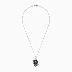 Effy Jewelry Nature 14K Tri Color Gold Diamond Hibiscus Pendant, 1.36 TCW | Necklaces & Pendants