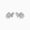 Effy Jewelry Nature 14K White Gold Diamond Butterfly Earrings | Earrings