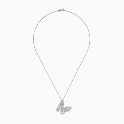 Effy Jewelry Nature 14K White Gold Diamond Butterfly Pendant | Necklaces & Pendants