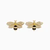 BH Multi Nature 14K Yellow Gold Diamond and Yellow Sapphire Bee Earrings | Earrings