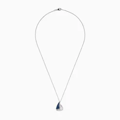 Effy Jewelry Novelty 925 Sterling Silver Blue Sapphire and Diamond Sailboat Pendant | Necklaces & Pendants