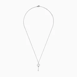 Effy Jewelry Novelty 925 Sterling Silver Diamond Key Pendant | Necklaces & Pendants