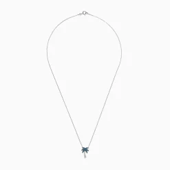 Effy Jewelry Novelty 14K Gold Blue u0026 White Diamond Palm Tree Necklace, 0.25 TCW | Necklaces & Pendants