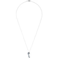 Effy Jewelry Novelty 14K Gold Blue u0026 White Diamond Seahorse Pendant, 0.62 TCW | Necklaces & Pendants
