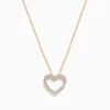 Effy Jewelry Novelty 14K Rose Gold Diamond Heart Pendant | Necklaces & Pendants