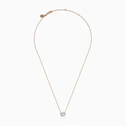 Effy Jewelry Novelty 14K Rose Gold Diamond Crown Necklace | Necklaces & Pendants