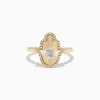 BH Multi Novelty 14K Two-Tone Gold Hamsa Ring | Rings