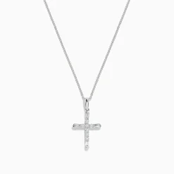 BH Multi Novelty 14K White Gold Diamond Cross Pendant, 0.30 TCW | Necklaces & Pendants