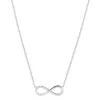 Effy Jewelry Novelty 14K White Gold Diamond Infinity Necklace, 0.08 TCW | Necklaces & Pendants