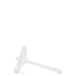 Effy Jewelry Novelty 14K White Gold Diamond Anchor Ring, 0.12 TCW | Rings