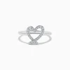 Effy Jewelry Novelty 14K White Gold Heart Ring | Rings