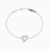 Effy Jewelry Novelty 14K White Gold Heart Bracelet | Bracelets