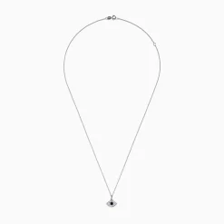 Effy Jewelry Novelty 14K White Gold Sapphire and Diamond Evil Eye Pendant | Necklaces & Pendants