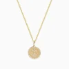 BH Multi Novelty 14K Yellow Gold Diamond Anchor Coin Pendant | Necklaces & Pendants