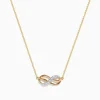 Effy Jewelry Novelty 14K Yellow Gold Diamond Infinity Necklace | Necklaces & Pendants