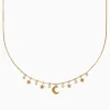 Effy Jewelry Novelty 14K Yellow Gold Diamond Moon and Stars Necklace | Necklaces & Pendants