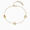 Effy Jewelry Novelty 14K Yellow Gold Diamond Seaside Ankle Bracelet | Bracelets