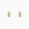 BH Multi Novelty 14K Yellow Gold Diamond Pineapple Earrings, 0.27 TCW | Earrings