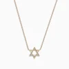 Effy Jewelry Novelty 14K Yellow Gold Diamond Star of David Pendant 0.08 TCW | Necklaces & Pendants