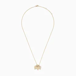 Effy Jewelry Novelty 14K Yellow Gold Diamond Hearts Pendant | Necklaces & Pendants