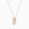 Effy Jewelry Novelty 14K Yellow Gold Pearl u0026 Diamond Pineapple Pendant | Necklaces & Pendants