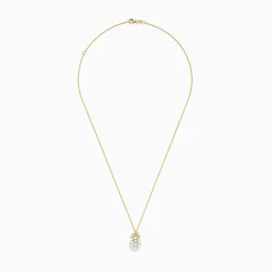 Effy Jewelry Novelty 14K Yellow Gold Pearl u0026 Diamond Pineapple Pendant | Necklaces & Pendants