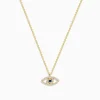 BH Multi Novelty 14K Yellow Gold Sapphire and Diamond Evil Eye Pendant | Necklaces & Pendants