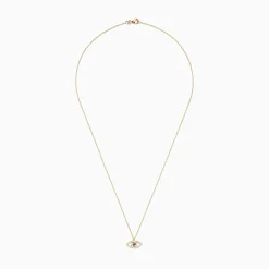 BH Multi Novelty 14K Yellow Gold Sapphire and Diamond Evil Eye Pendant | Necklaces & Pendants