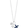 Effy Jewelry Novelty Sterling Silver Blue Sapphire Mix Charm Pendant, 0.45 TCW | Necklaces & Pendants