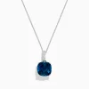 BH Multi Ocean Bleu 14K Gold London Blue Topaz and Diamond Pendant, 8.29 TCW | Necklaces & Pendants