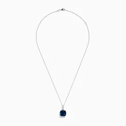 BH Multi Ocean Bleu 14K Gold London Blue Topaz and Diamond Pendant, 8.29 TCW | Necklaces & Pendants