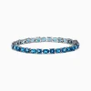 Effy Jewelry Ocean Bleu 14K White Gold London Blue Topaz Tennis Bracelet 19.20 TCW | Bracelets