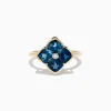 Effy Jewelry Ocean Bleu 14K Yellow Gold London Blue Topaz and Diamond Ring | Rings