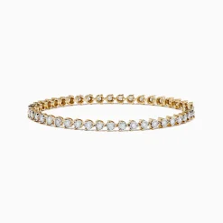 Effy Jewelry Pave Classica 14K Two-Tone Gold Diamond Tennis Bracelet 1.95 TCW | Bracelets