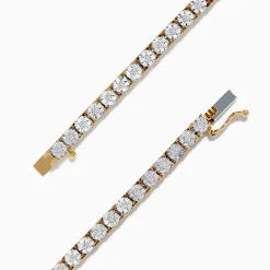 Effy Jewelry Pave Classica 14K Two-Tone Gold Diamond Tennis Bracelet 0.51 TCW | Bracelets