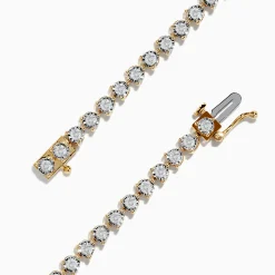 Effy Jewelry Pave Classica 14K Two-Tone Gold Diamond Tennis Bracelet 1.95 TCW | Bracelets